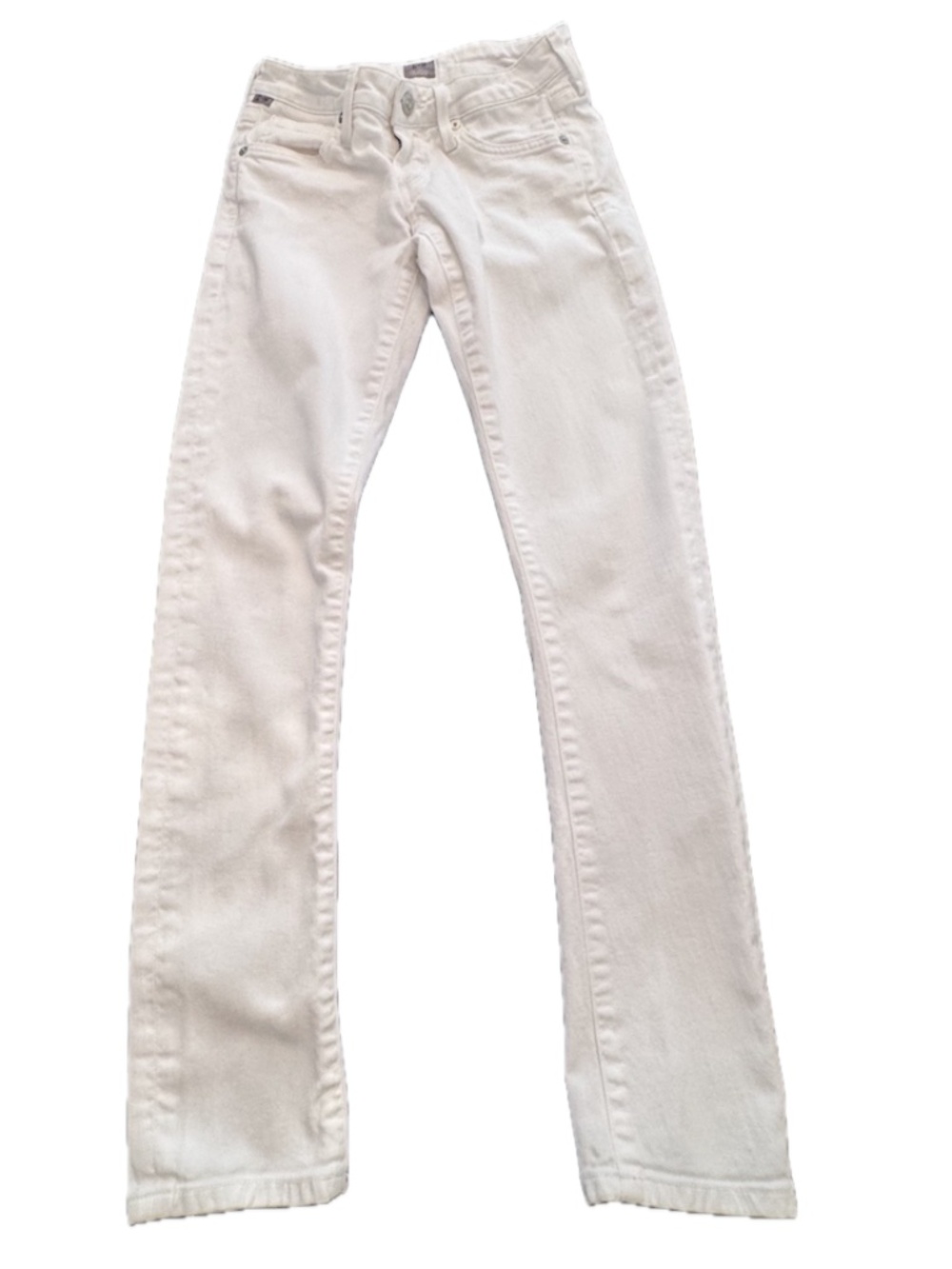 Citizens of Humanity Racer Skinny White Jeans Size 23 Made in USA